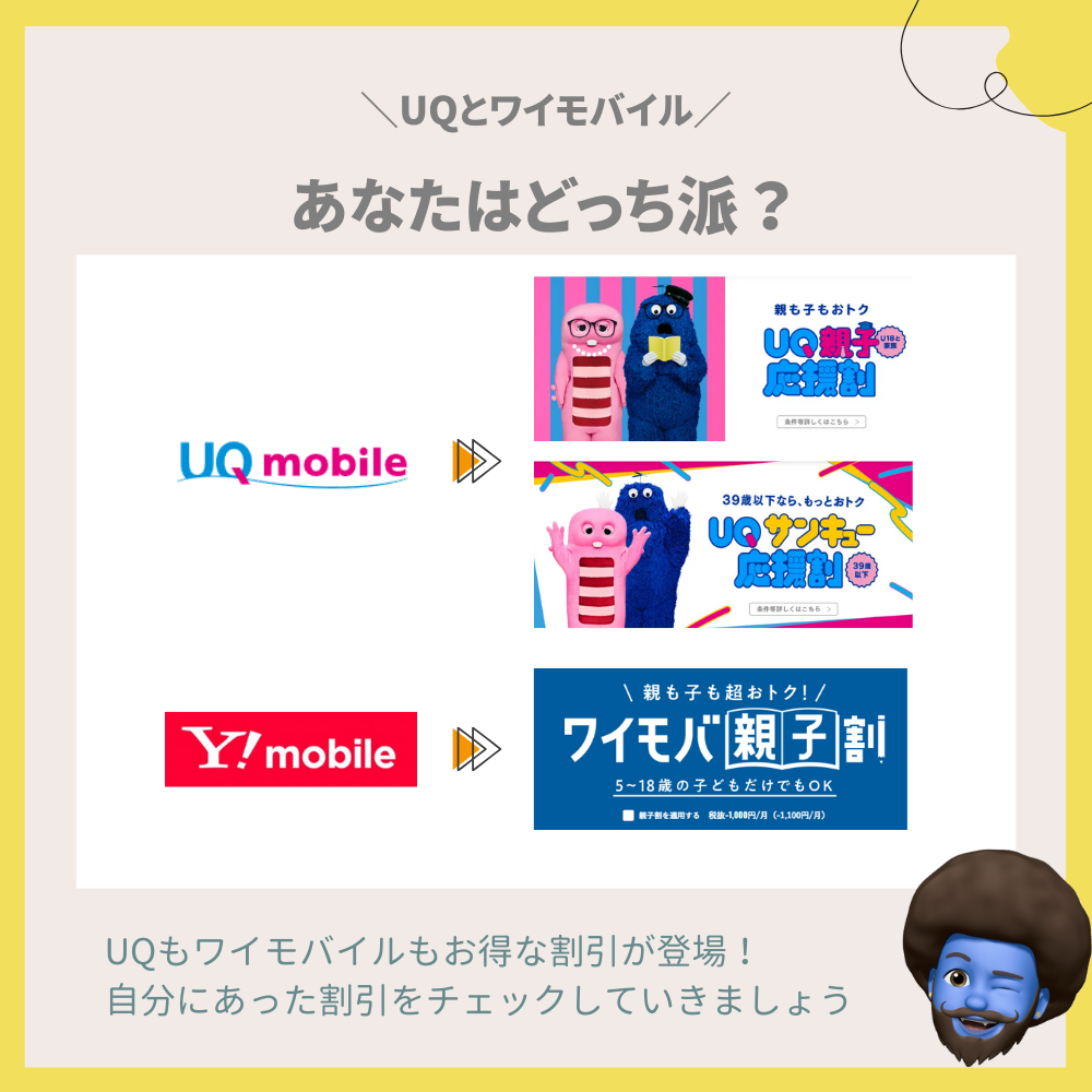 UQとワイモバイル、あなたはどっち派？