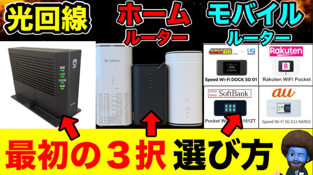 インターネット最初の3択