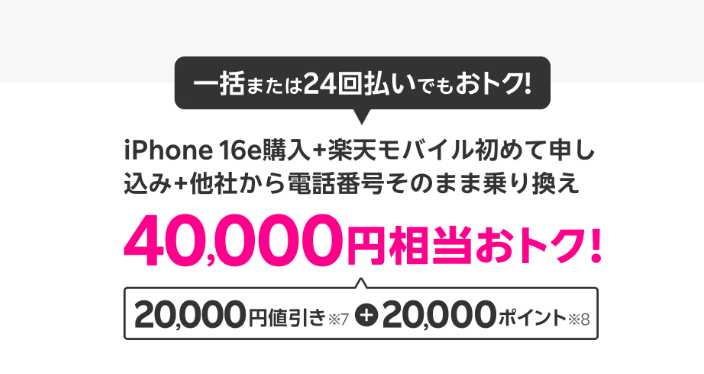 4万円相当還元