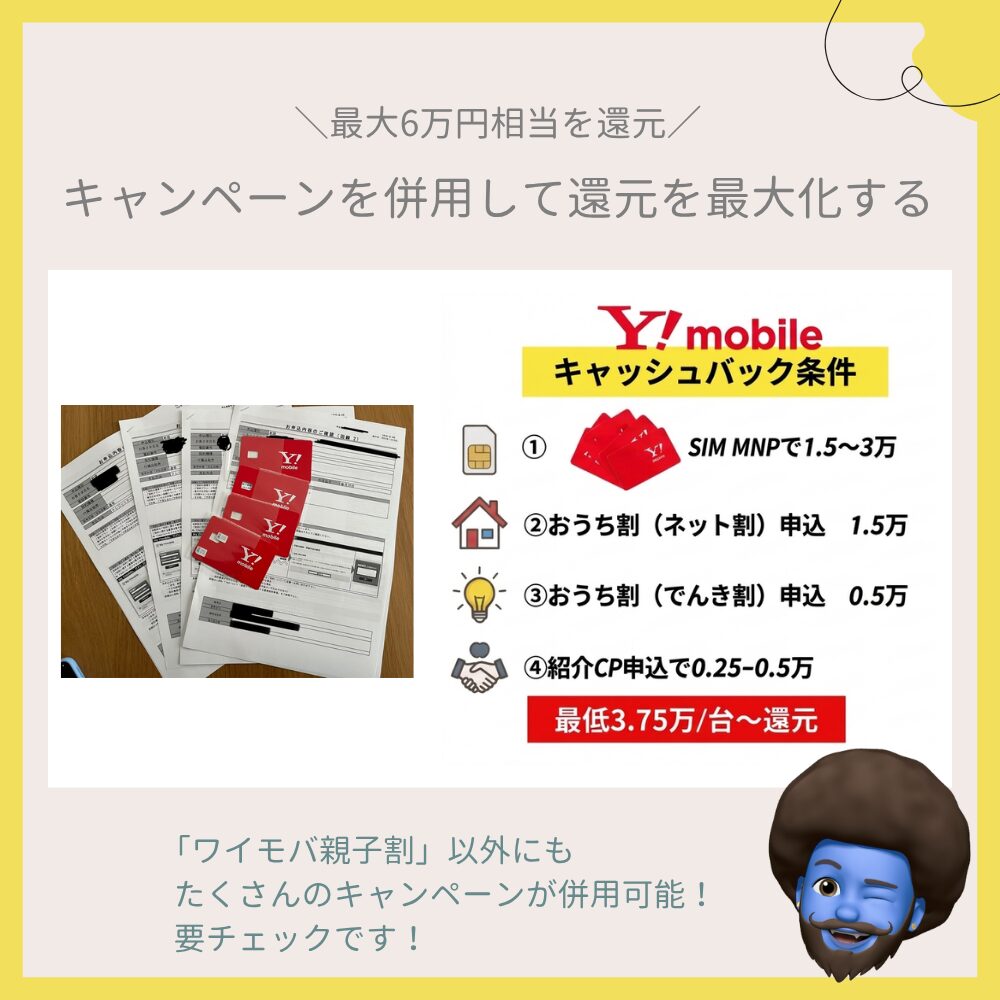 キャンペーンを併用して還元を最大化