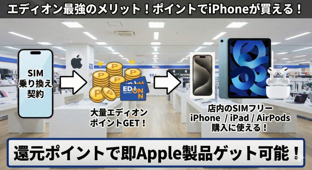 エディオン：iPhone・Apple製品をポイントで買いたいなら「一択」