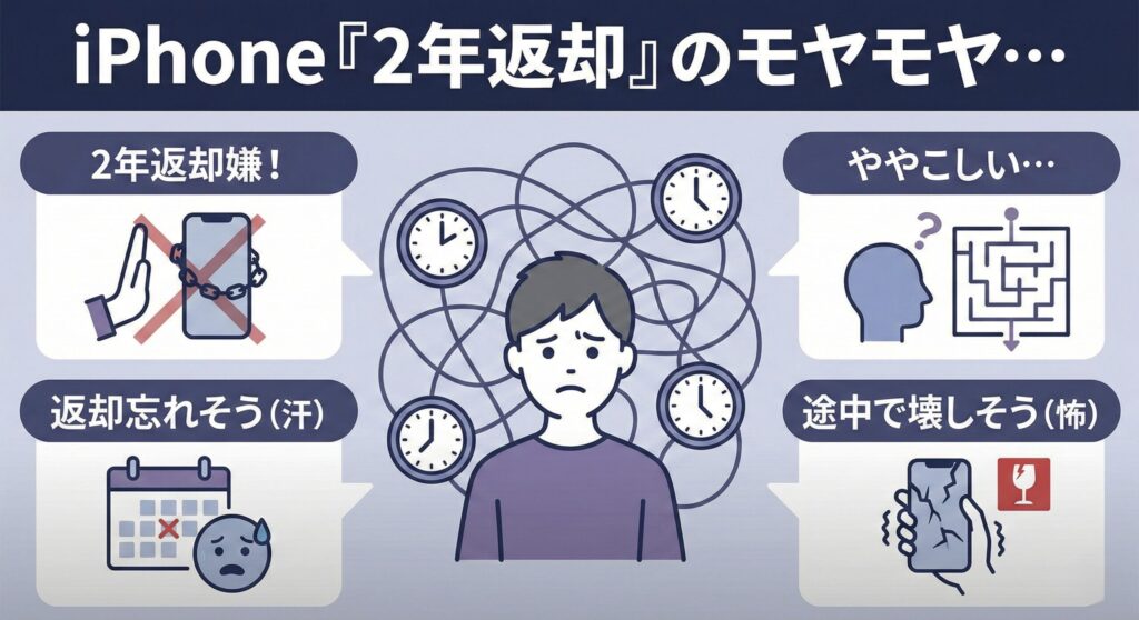 iPhone2年返却のもやもや