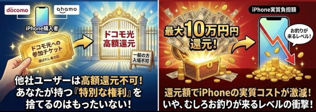 他社ユーザーには絶対に申し込めない「選ばれし者の特権」