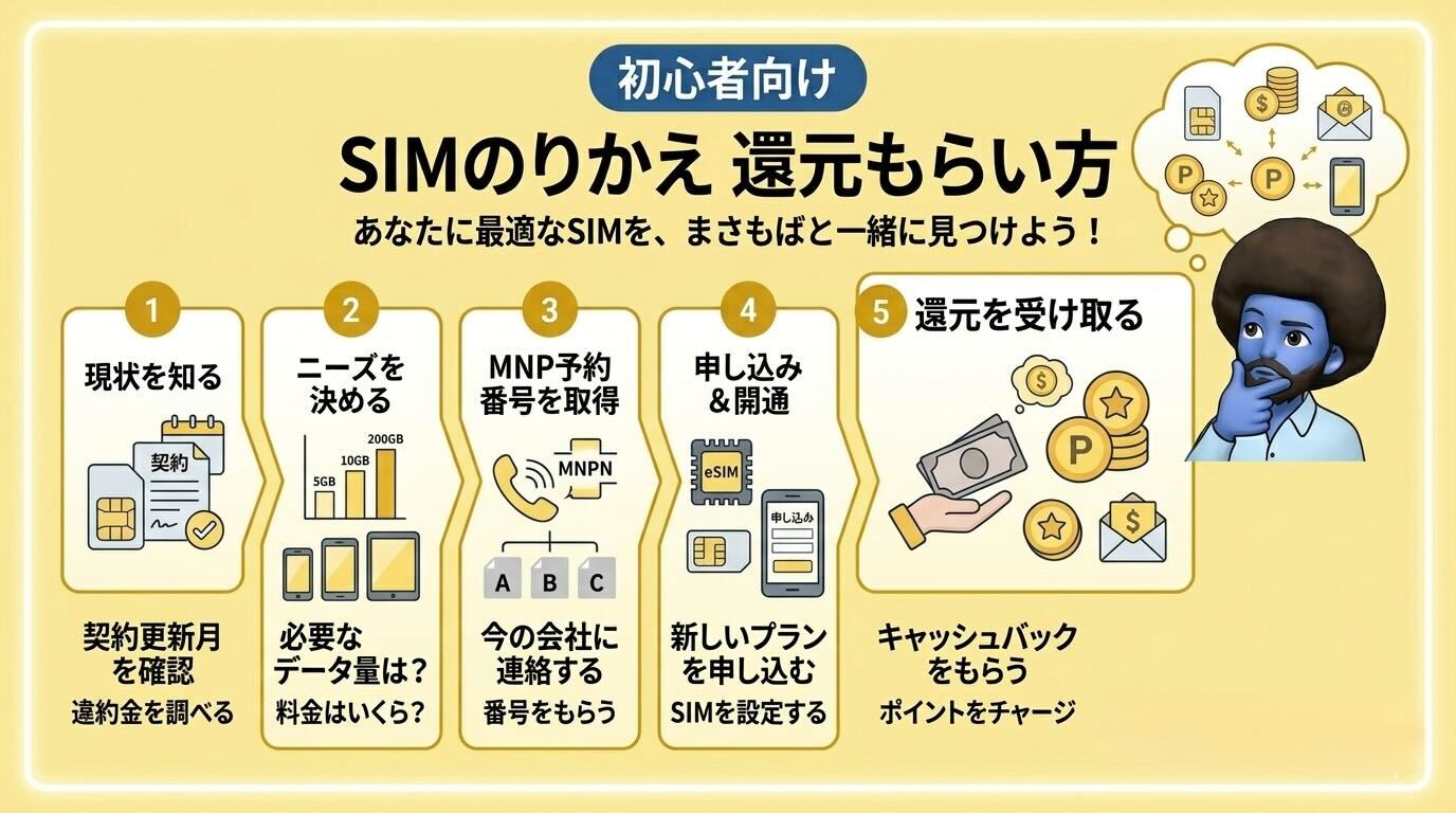 【初心者向け】SIM還元のもらい方ガイド