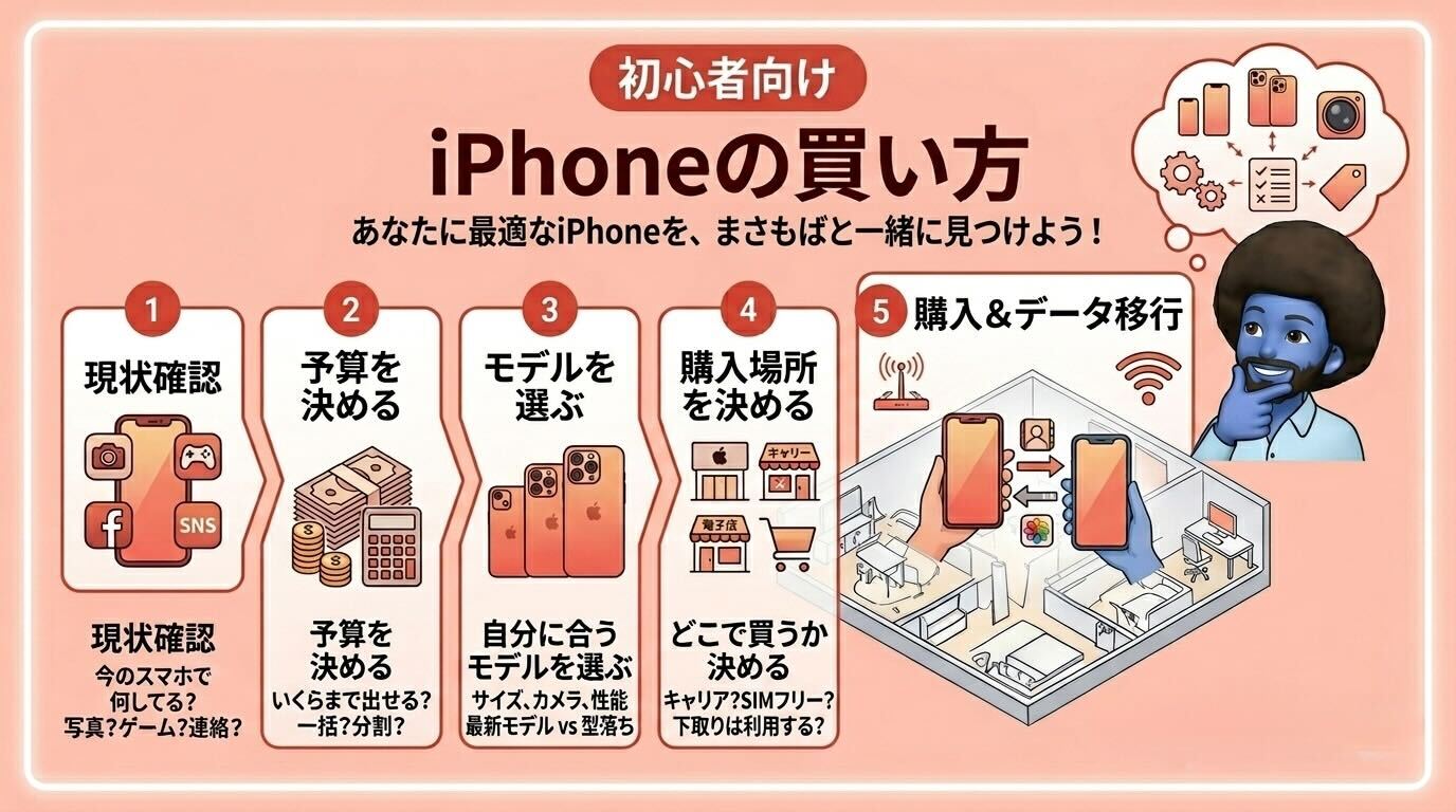 【初心者向け】iPhoneの買い方完全ガイド｜あなたに合った3タイプの選び方
