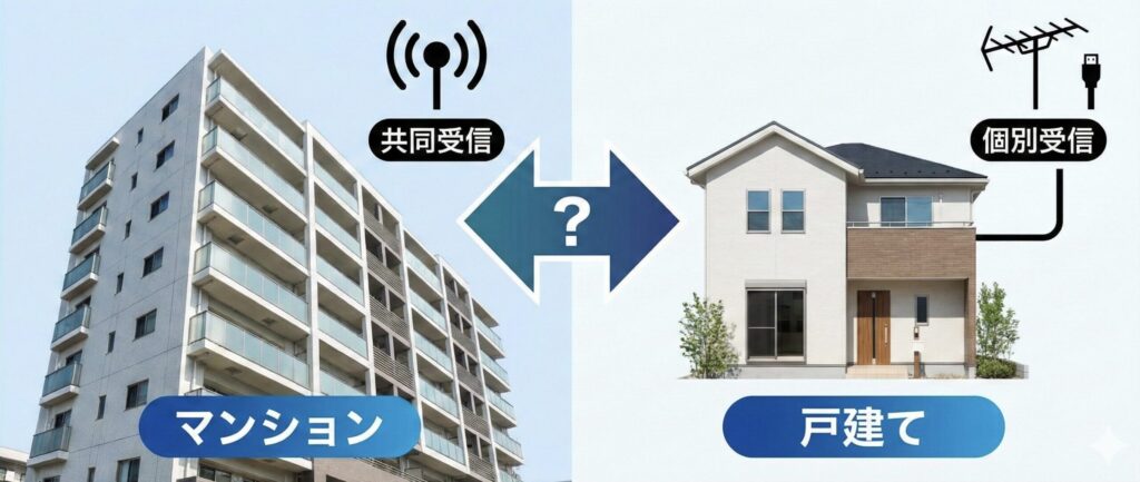 マンションと戸建て、テレビ環境の決定的な違い