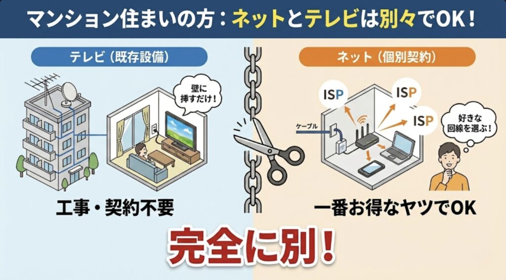 マンション・アパートにお住まいの方