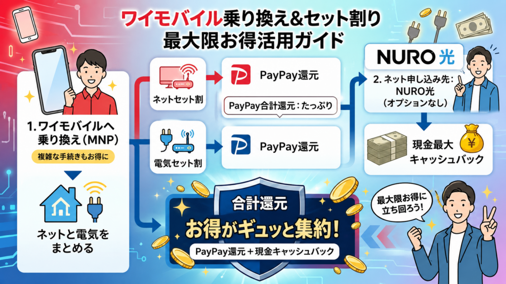 ワイモバイル：ネット＋電気セット