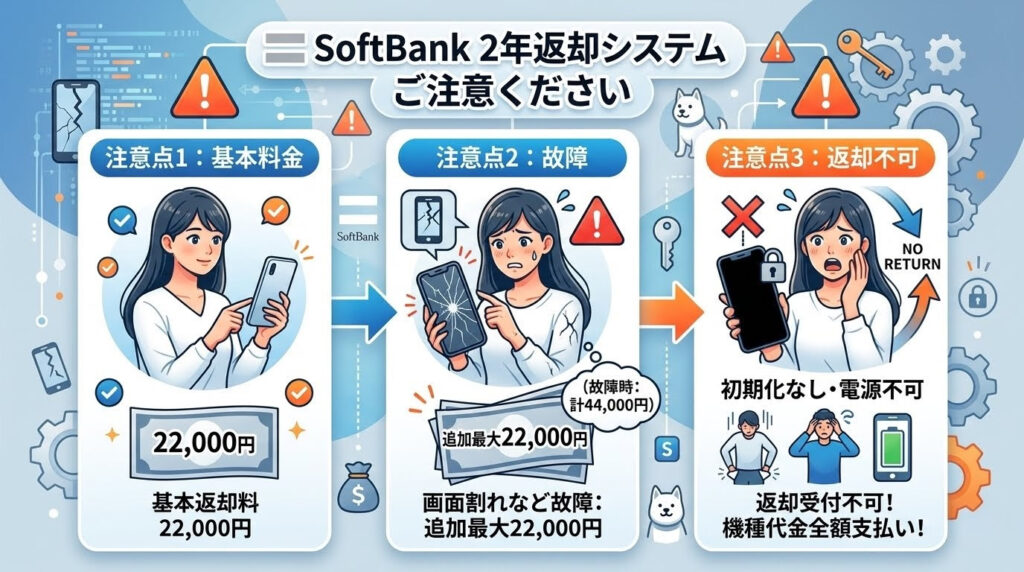 2年返却で絶対に守るべき2つの注意点