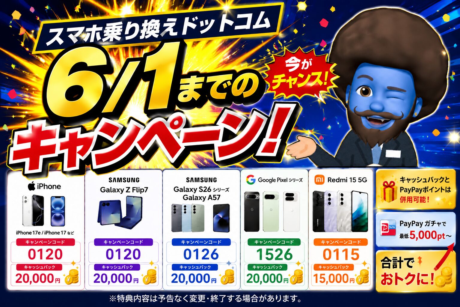 スマホ乗り換えドットコム キャンペーン