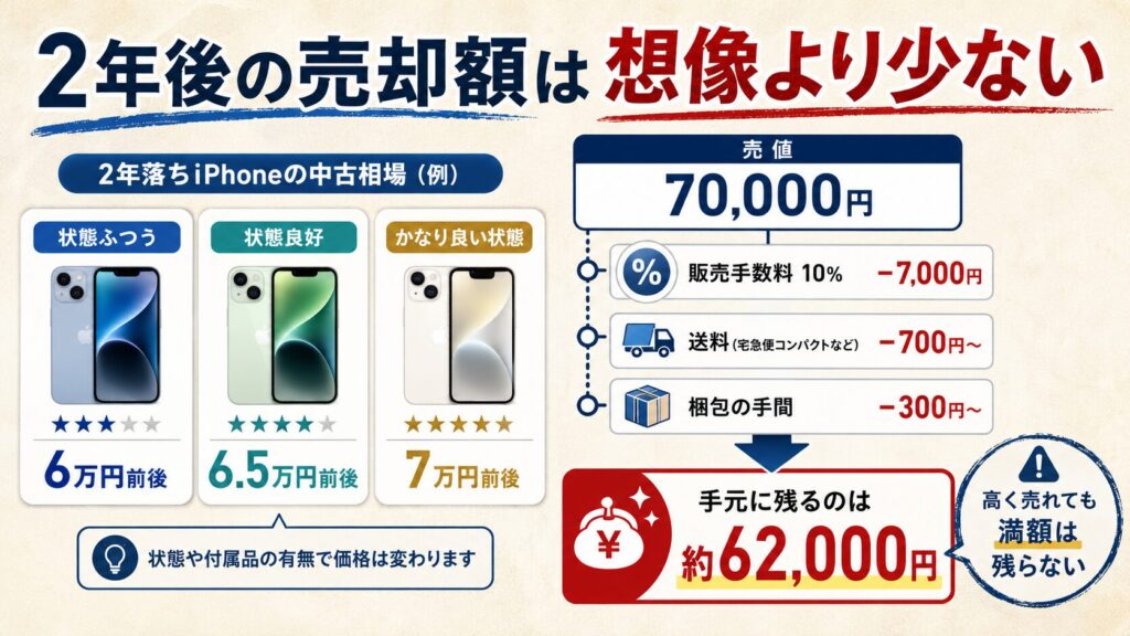 手数料・送料を引いた現実的な手取り額