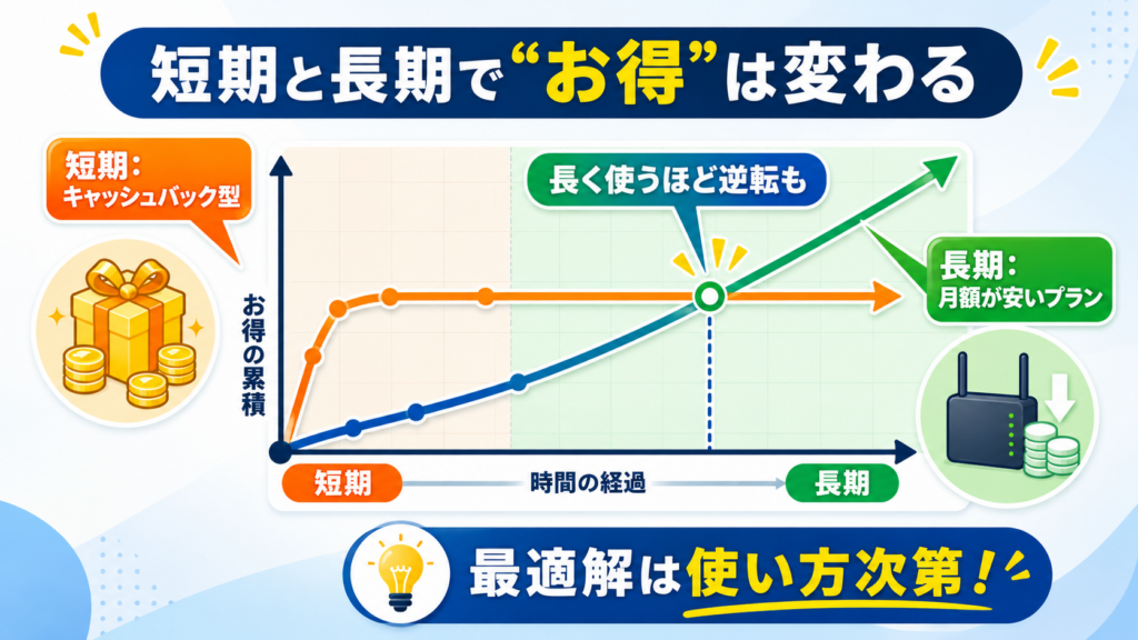 キャッシュバックがない理由と、向いている人は？
