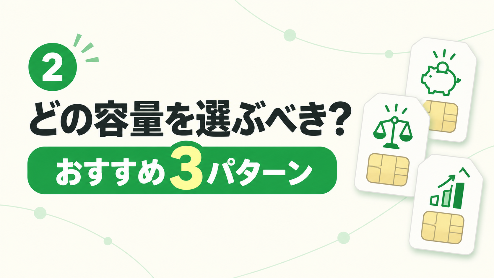 どの容量を選ぶべき?おすすめ3パターン