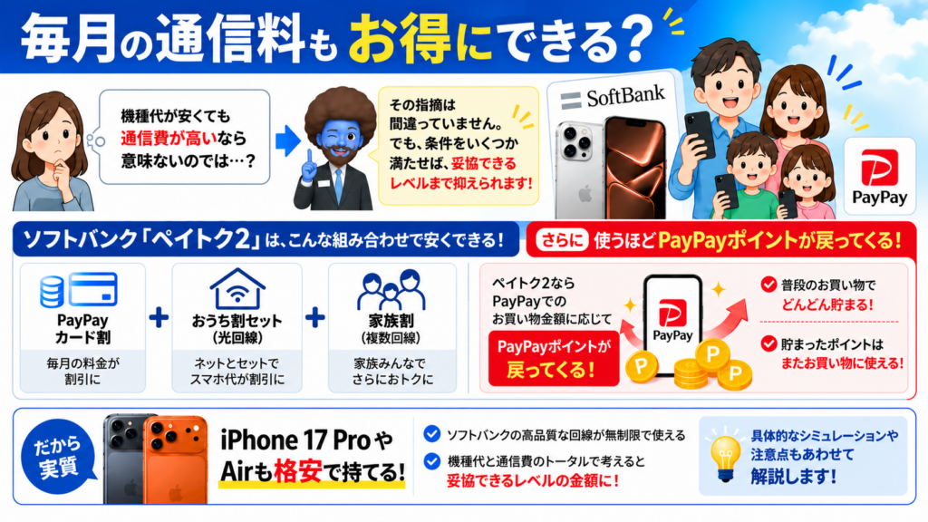 毎月の通信料もお得にできる？