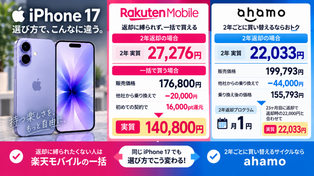 無印18の代わりならiPhone 17